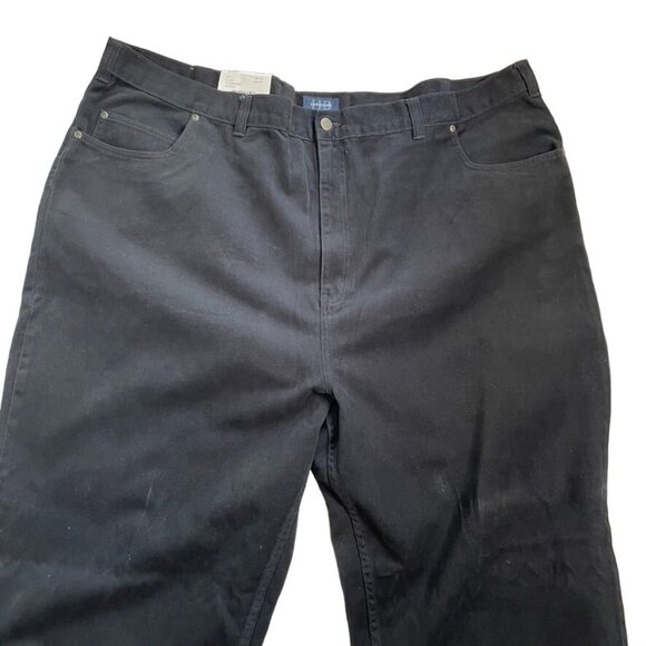 Men’s Harbor Bay Black Denim Jeans Pants  u Size 52 x 34 - Picture 3 of 7